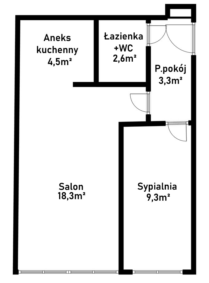 2pokoje przy UE, dla siebie lub pod wynajem