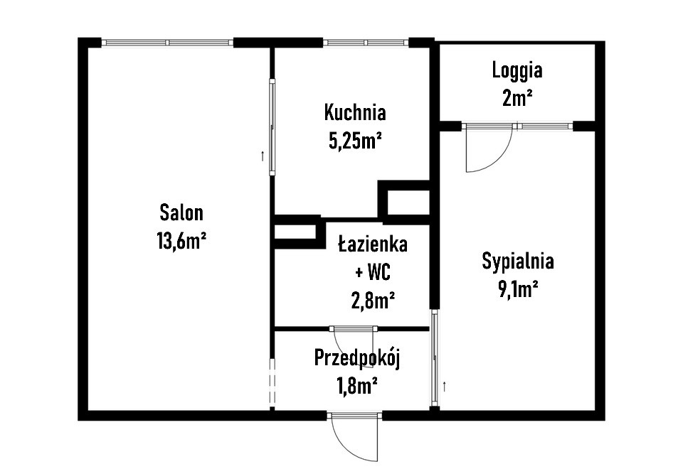 Na sprzedaż – 2-pokojowe mieszkanie z balkonem