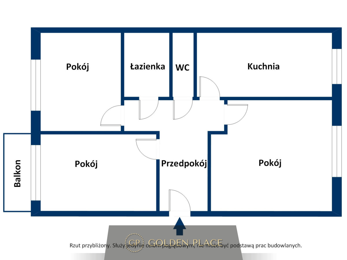 Mieszkanie 3 – pokoje – Spółdzielcze prawo do lok.