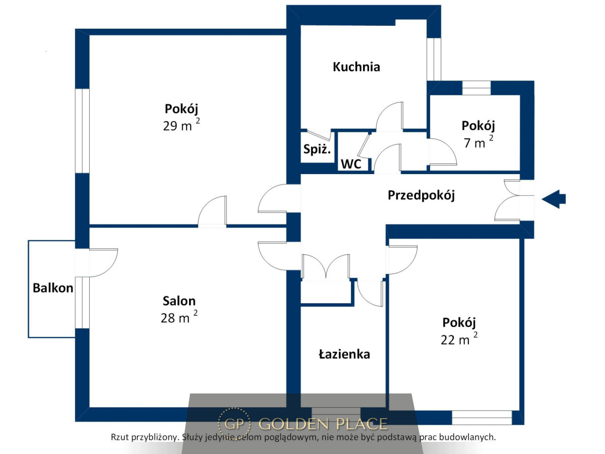 Mieszkanie czteropokojowe 122,19 m² Gdynia