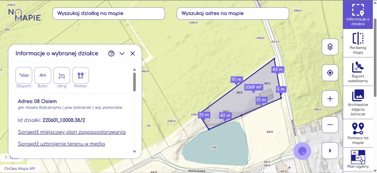 Działka na sprzedaż – Kościerzyna (Markubowo)