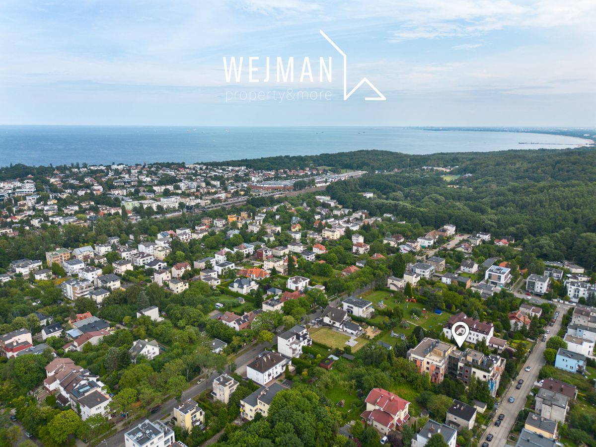 Gdynia Orłowo – 2 poziomy – taras – widok na morze