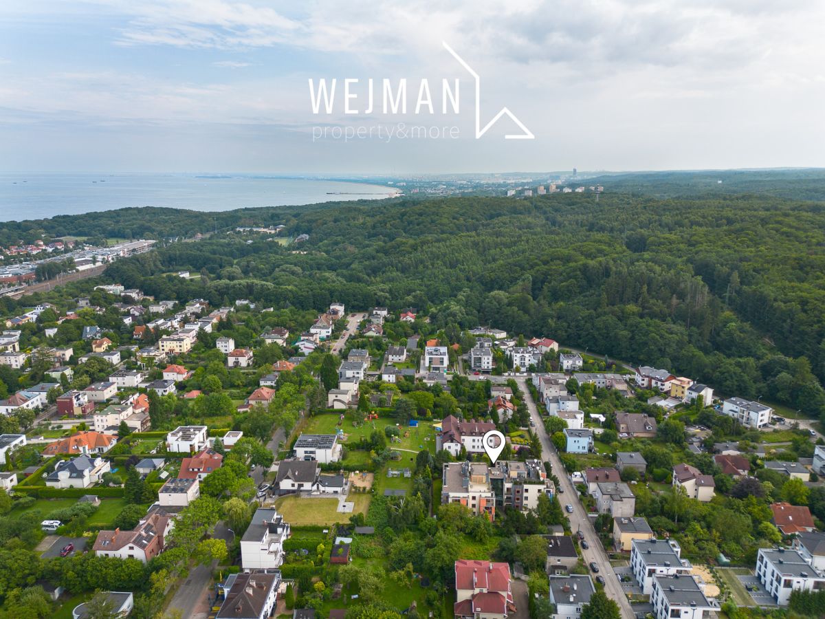 Gdynia Orłowo – 2 poziomy – taras – widok na morze