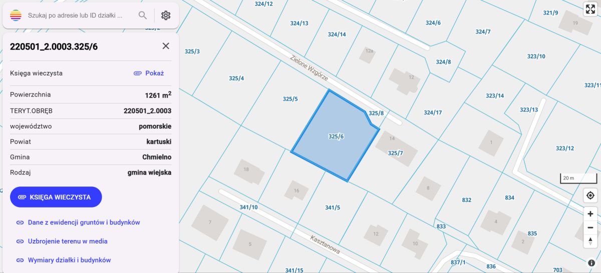 Działka z mediami, PNB na dom + domek rekreacyjny