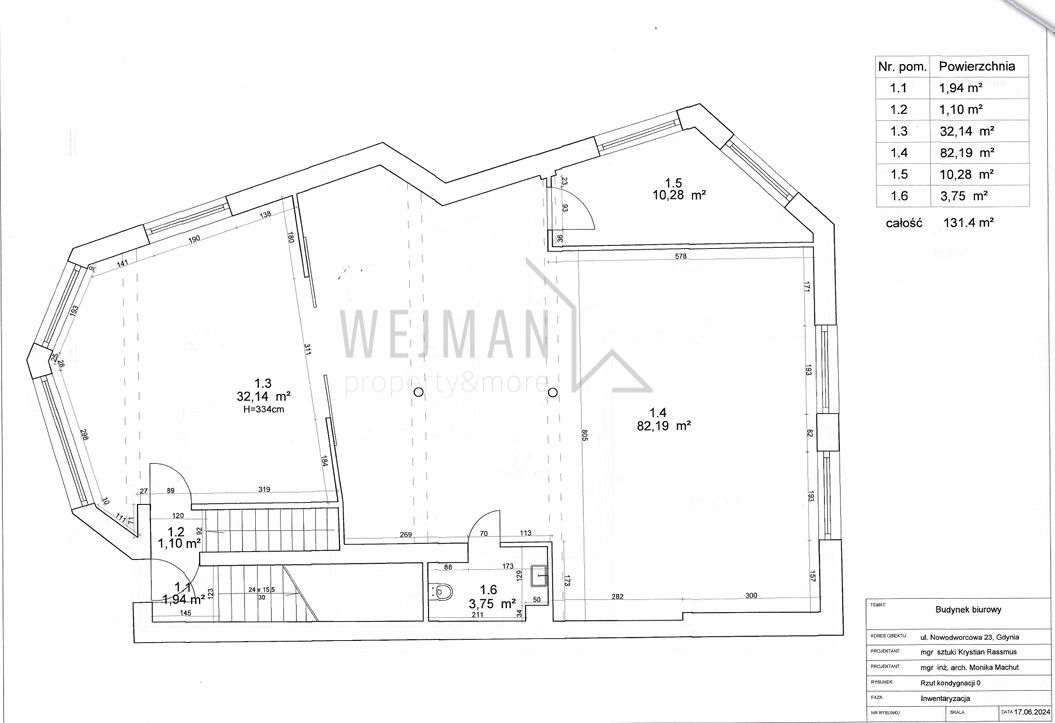 Kameralna kamienica na biura, klinikę, kancelarie.