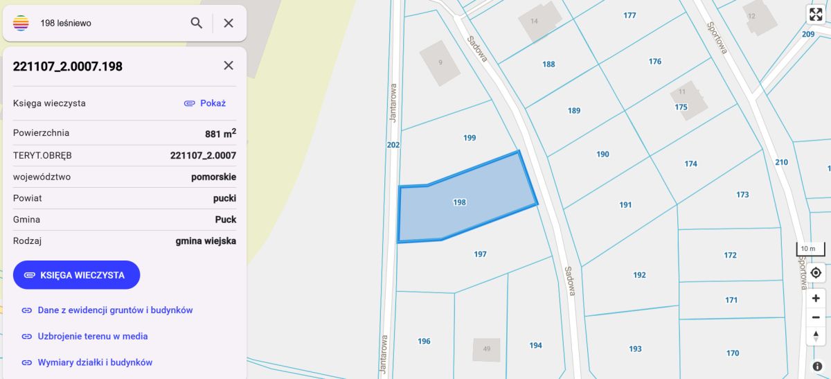 Leśniewo – działka budowlana uzbrojona – WZ