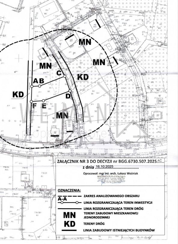 Leśniewo – działka budowlana uzbrojona – WZ