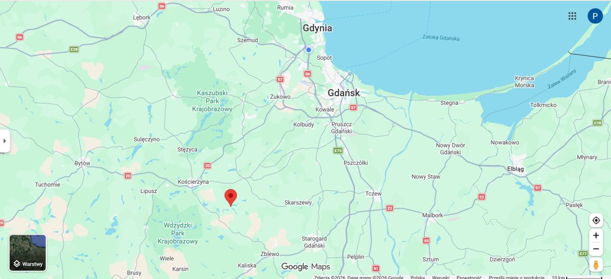 Dom z linią brzegową – KASZUBY – działka 3270m2