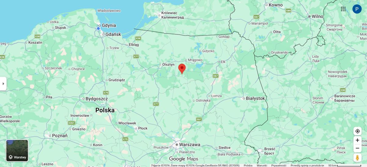Pięknie położona działka na Mazurach, Piasutno