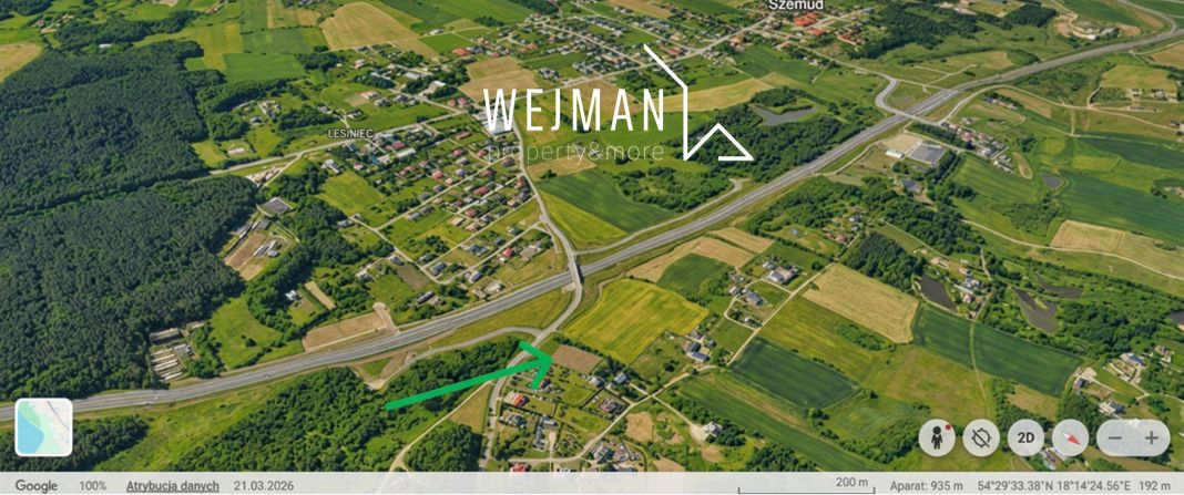 Działka z PNB na 6 domów – 3 bliźniaki