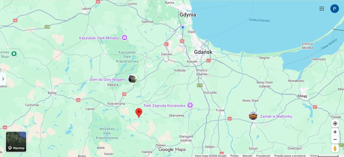 DOM nad jeziorem – Kaszuby Chrztowo  WYPOSAŻONY