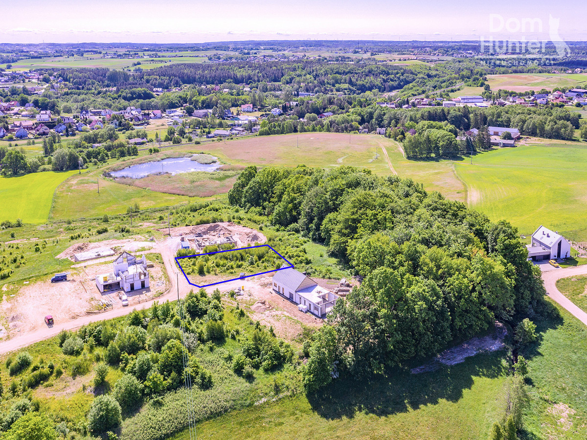 Działka budowlana z koncepcja domu typu bungalow