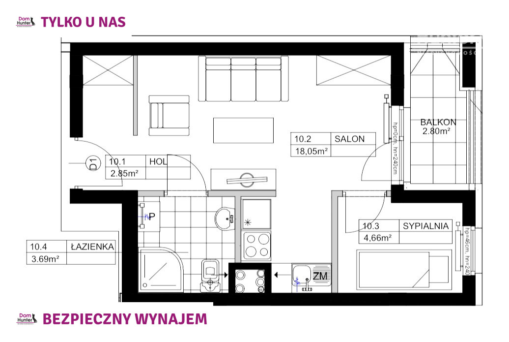Mieszkanie, wynajem, Działki Leśne, Gdynia. zdjęcie 9
