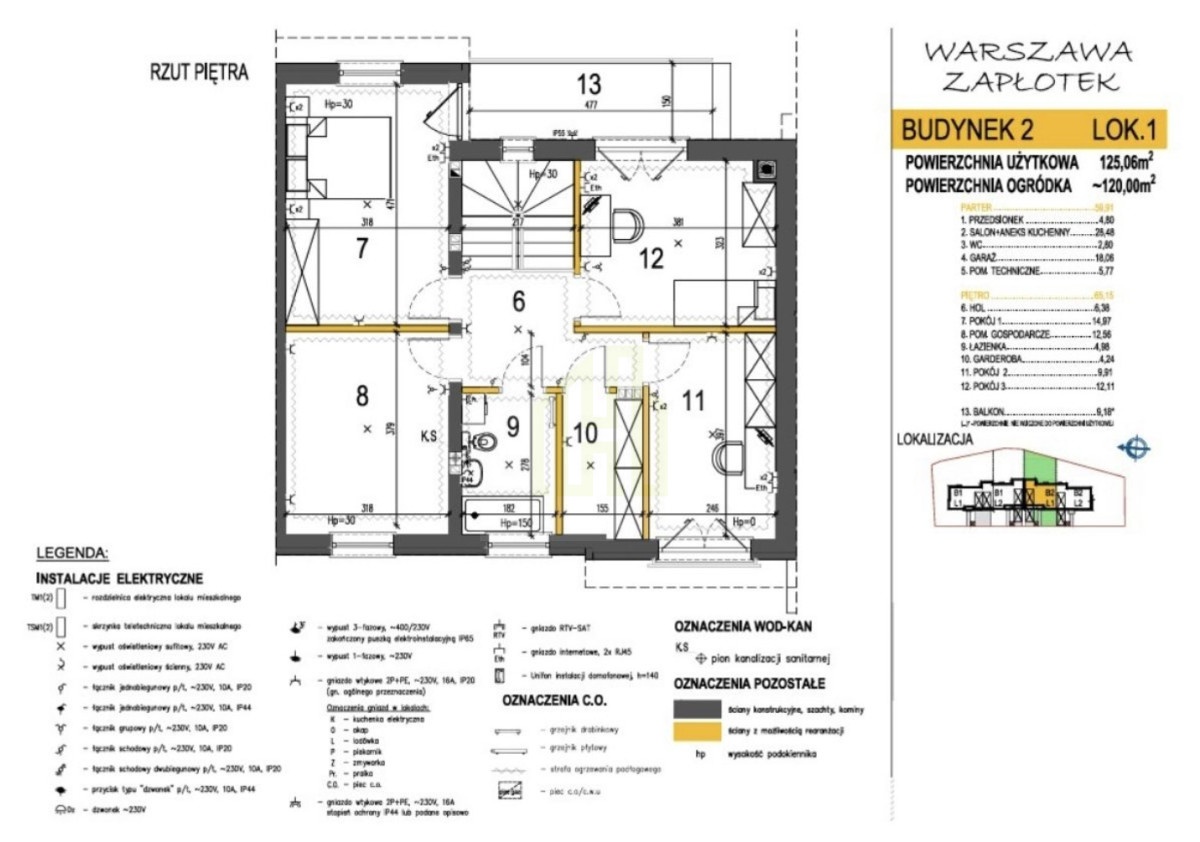 Rodzinny segment 125m² z ogrodem 120m²| Białołęka
