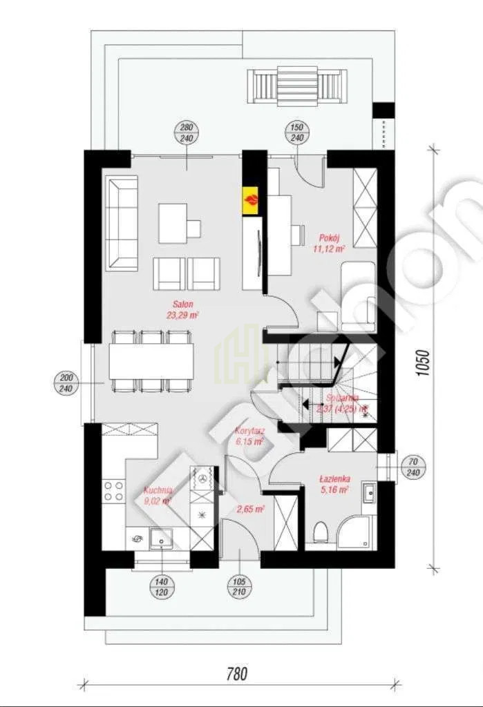 Nowoczesny dom 123 m² na działce 1000 m² | Chylice