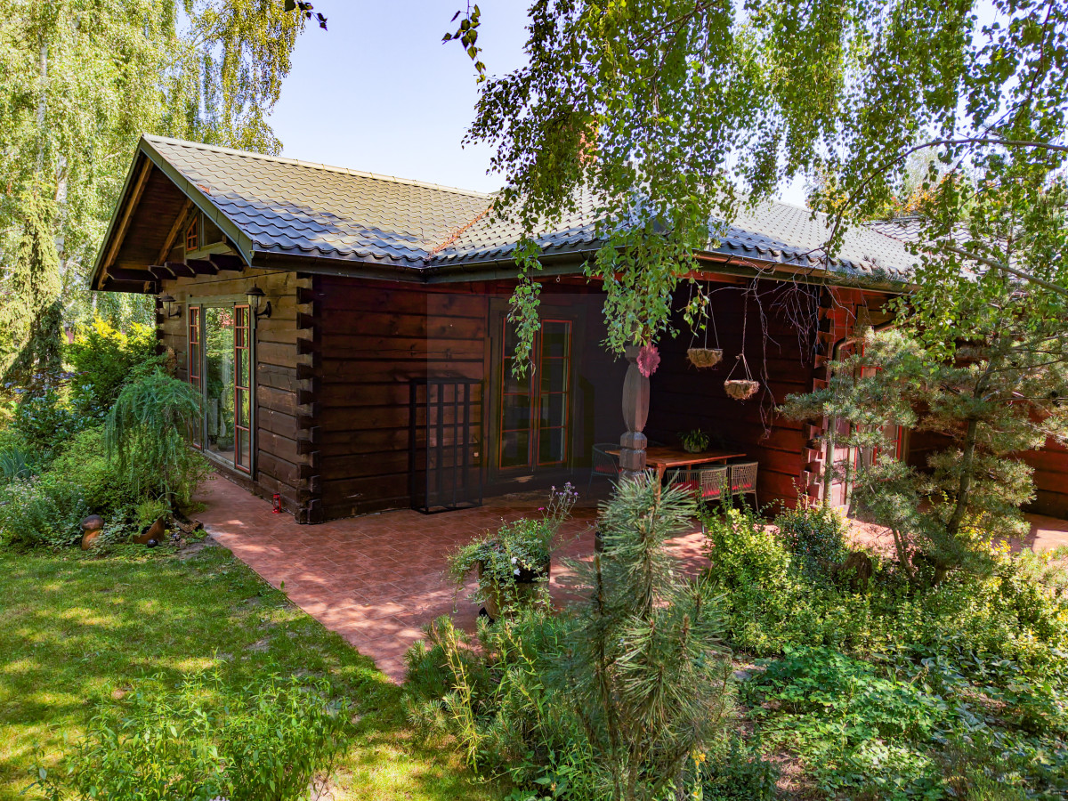 Wyjątkowy dom z bala drewnianego – 169,53 m² | dzi