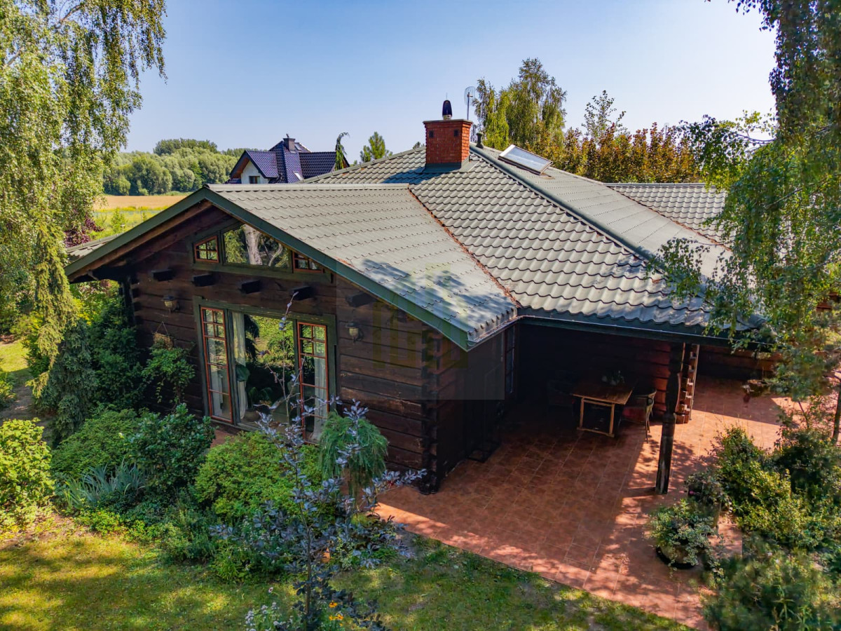 Wyjątkowy dom z bala drewnianego – 169,53 m² | dzi