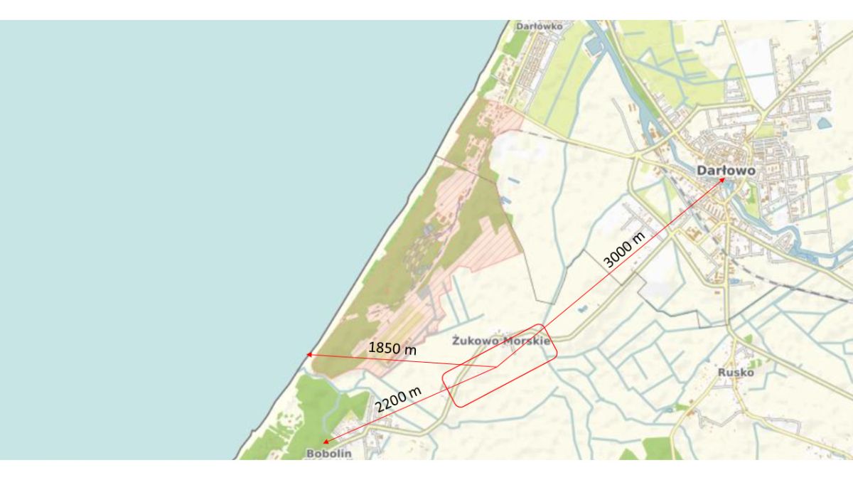 Żukowo Morskie 3000 m2 – dz. usługowo-mieszkaniowe