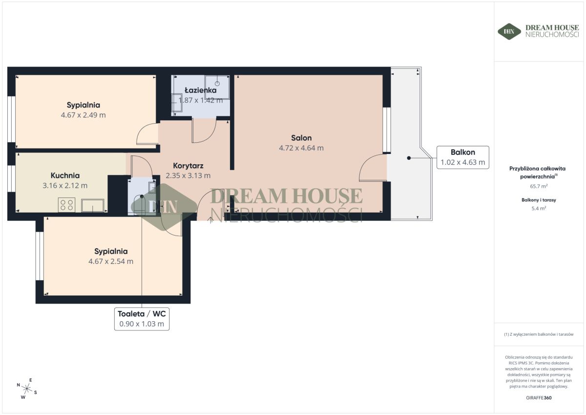 3 pokoje | 64,8 m² | Balkon | Piątkowo | Piwnica, zdjęcie 19
