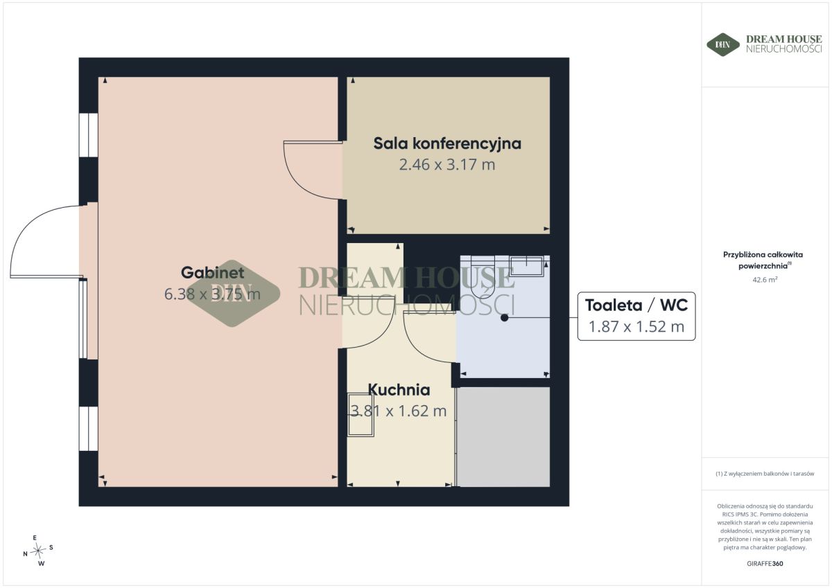 Biuro + parking (klimatyzacja, dwie sale, zaplecze, zdjęcie 2