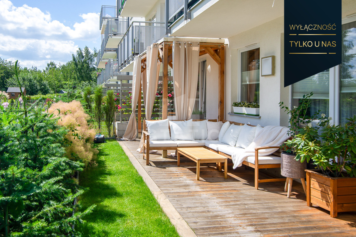 Magiczny ogród z tarasem | Patio Roży | 3 pokoje