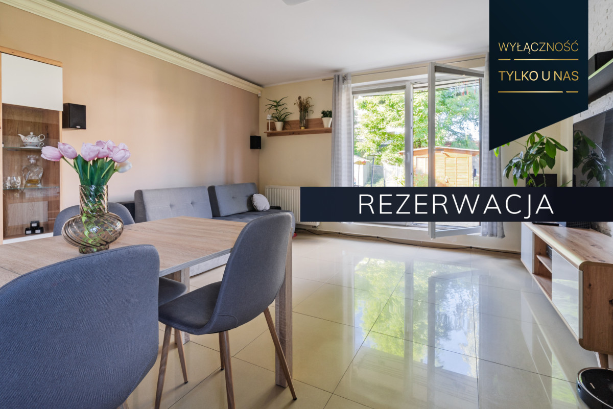 3-pokojowe mieszkanie z ogrodem Juszkowo