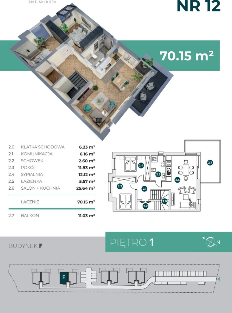 Zdjęcie 9 - Nowy 3pokojowy apartament! Bez prowizji!