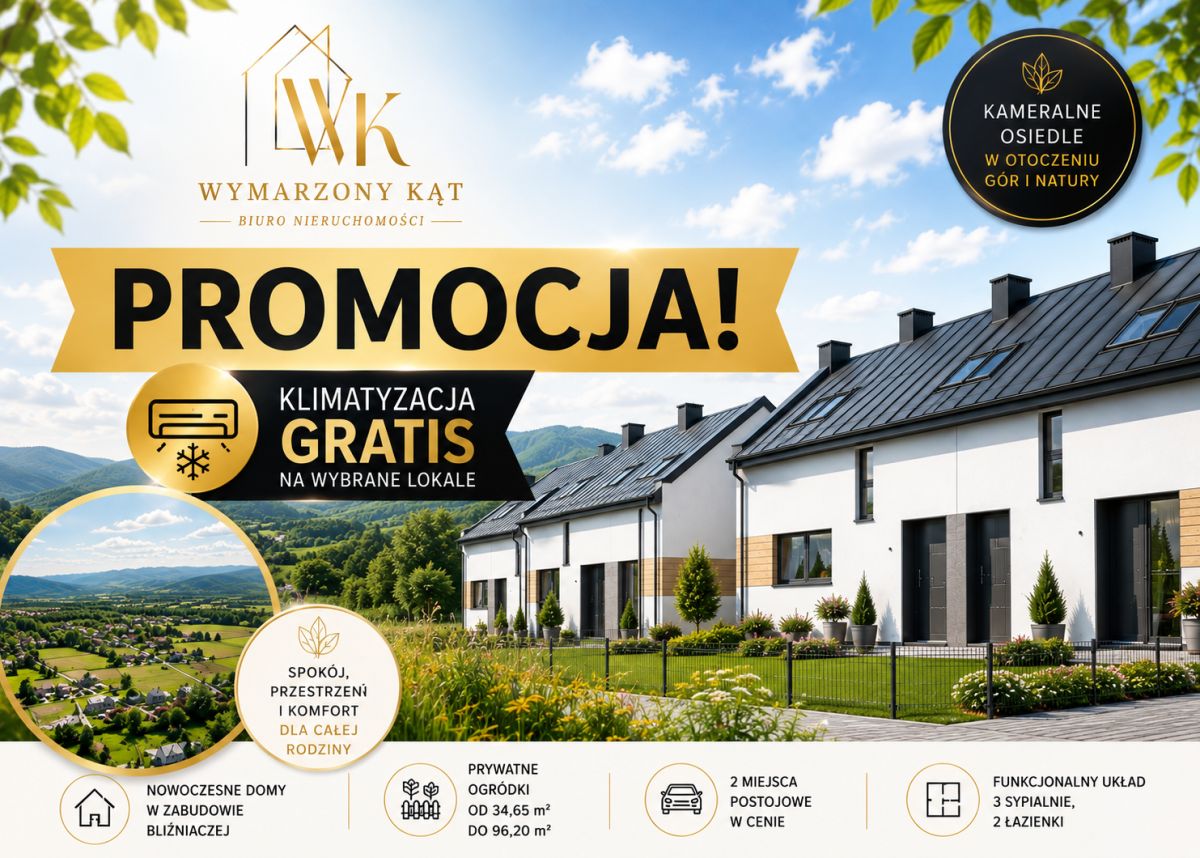 Dom w zabudowie bliźniaczej w otoczeniu gór!