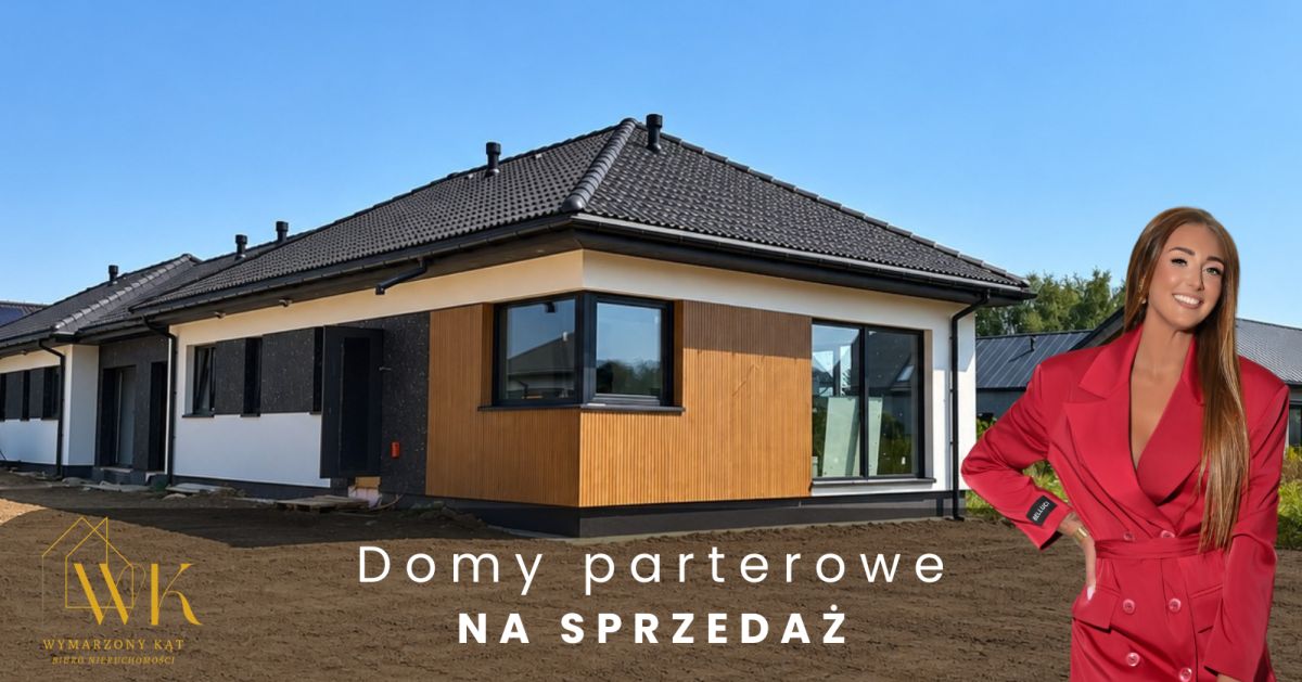 Dom parterowy w zabudowie bliźniaczej