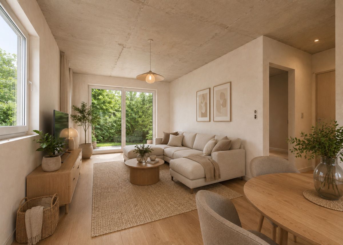 Parter z ogrodem 95 m² | 3 pokoje | Nowe