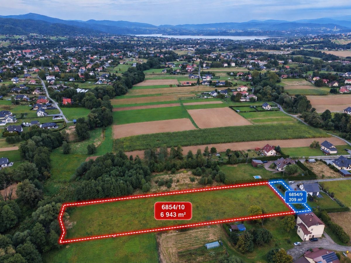 Działka inwestycyjna 7644 m² | Łodygowice