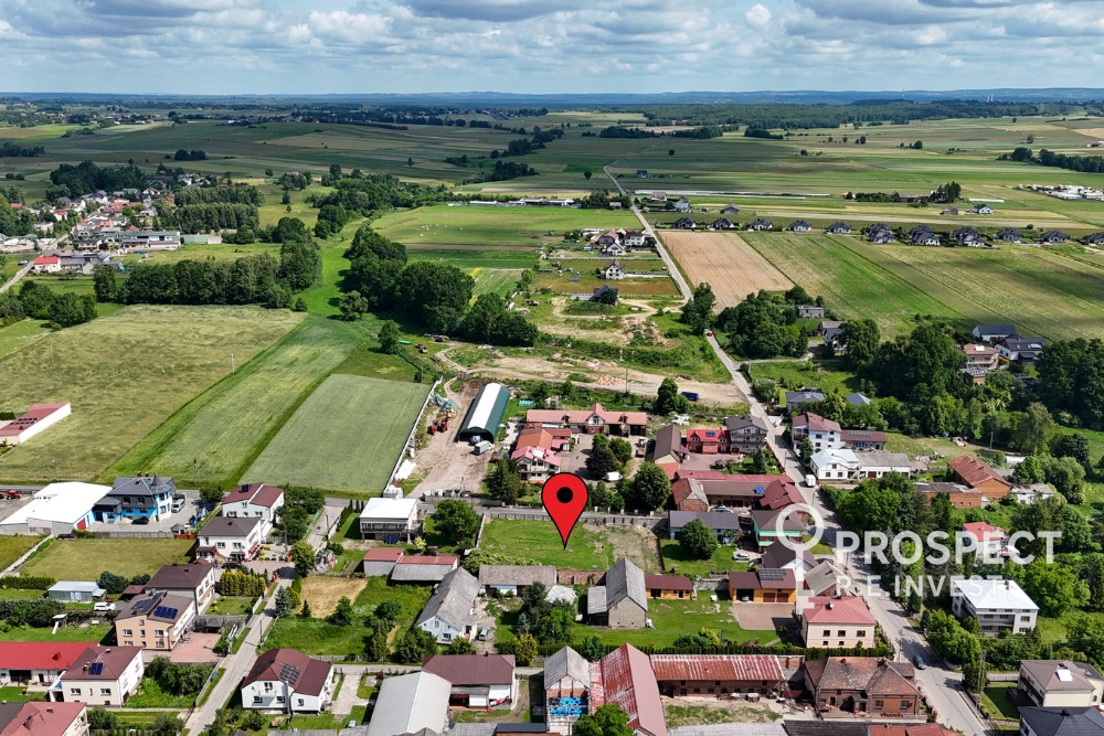 Działka 1600 m² Żelisławice, media, asfalt, WZ