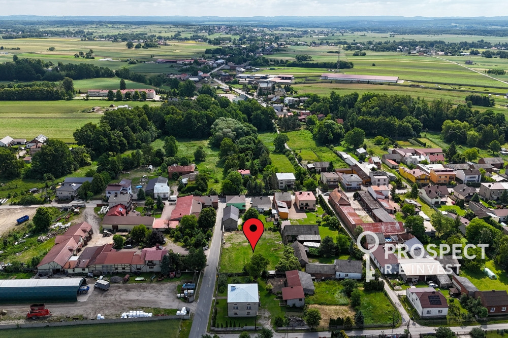 Działka 1600 m² Żelisławice, media, asfalt, WZ