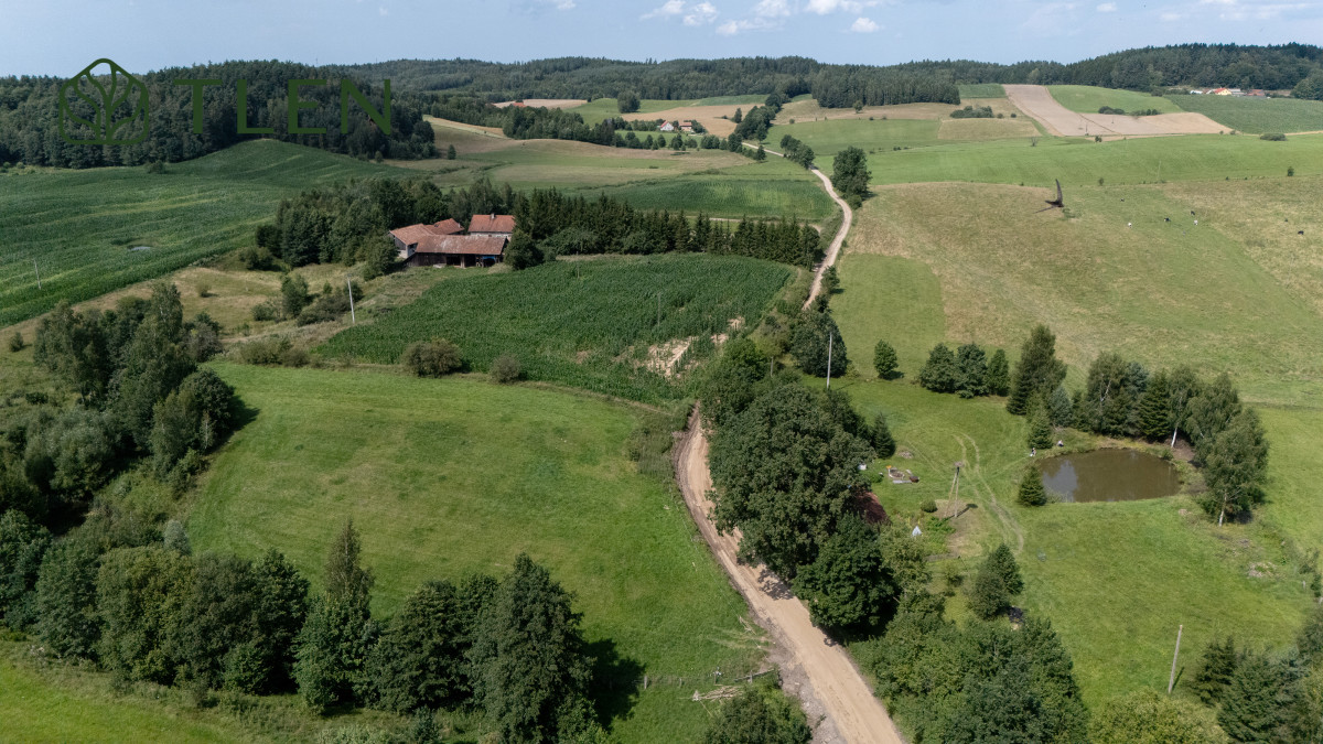 Działka 8,8 ha z projektem domu 150m2 i PnB