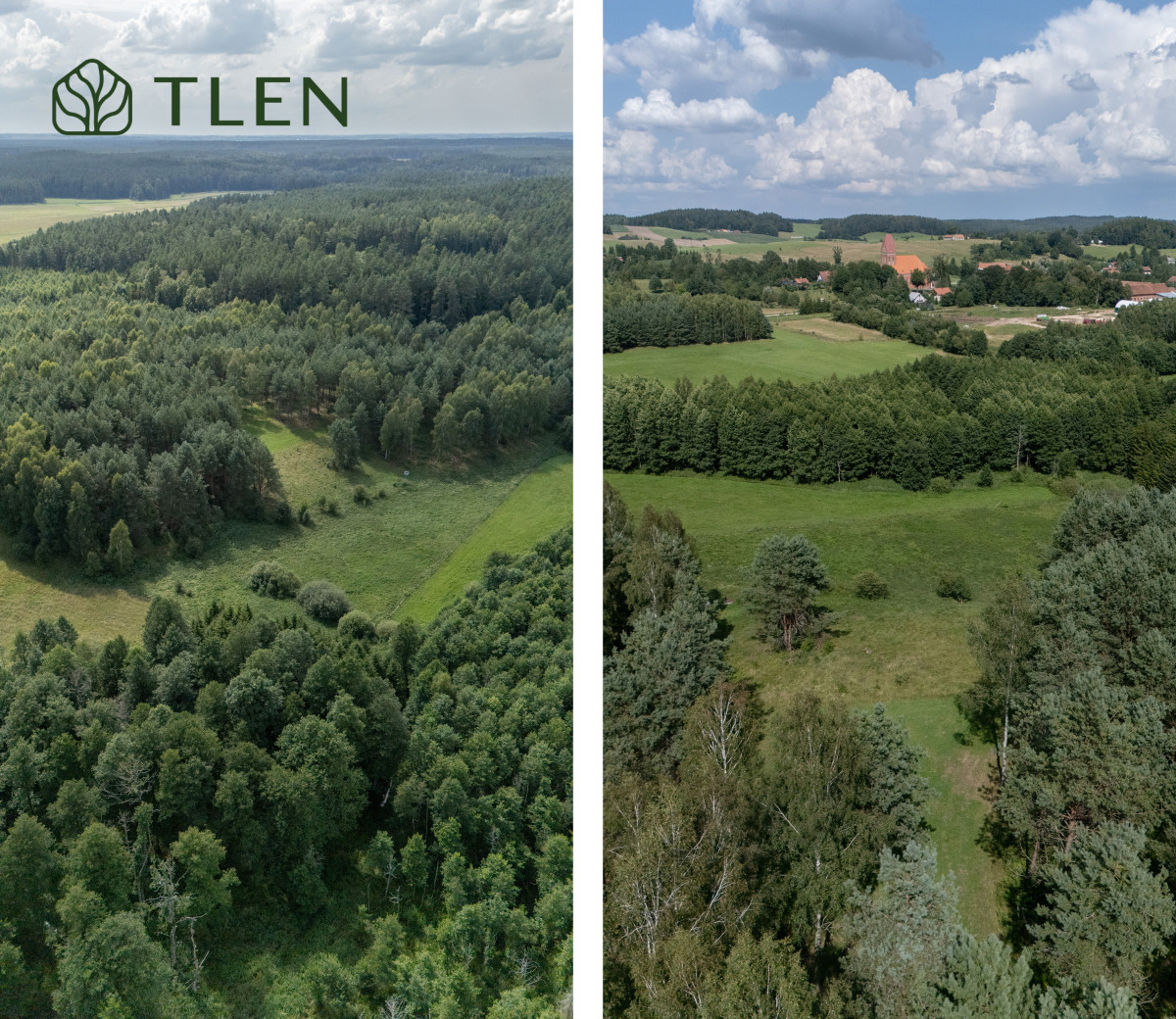 Działka 8,8 ha z projektem domu 150m2 i PnB