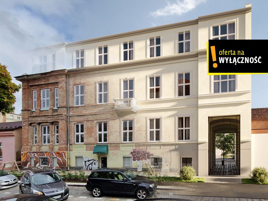 Słowackiego 11, kawalerka z dużym przeszkleniem