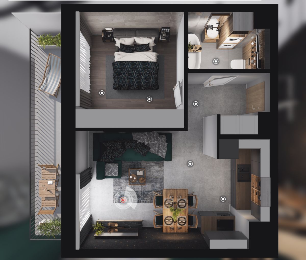 2-pokojowe z balkonem | Ekologiczne rozwiązania