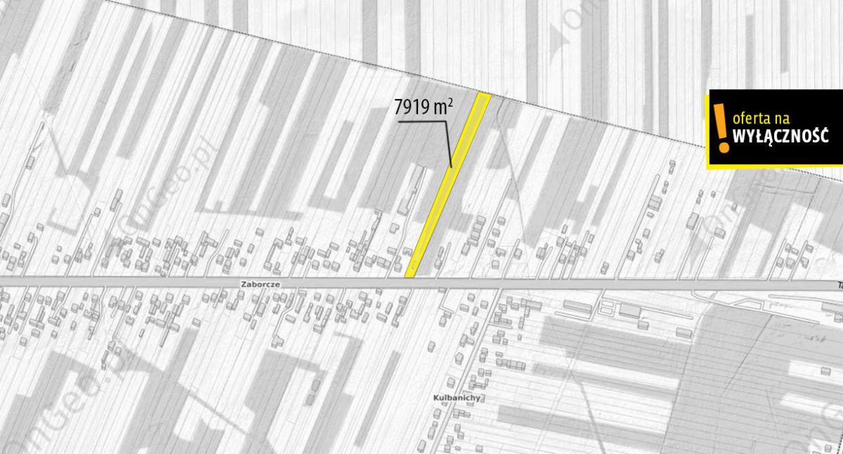 Działka budowlana 7 946 m² – Radlin, gmina Górno