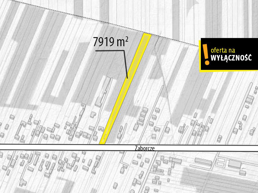 Działka budowlana 7 946 m² – Radlin, gmina Górno