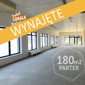 Nowy lokal 180 m2, parter