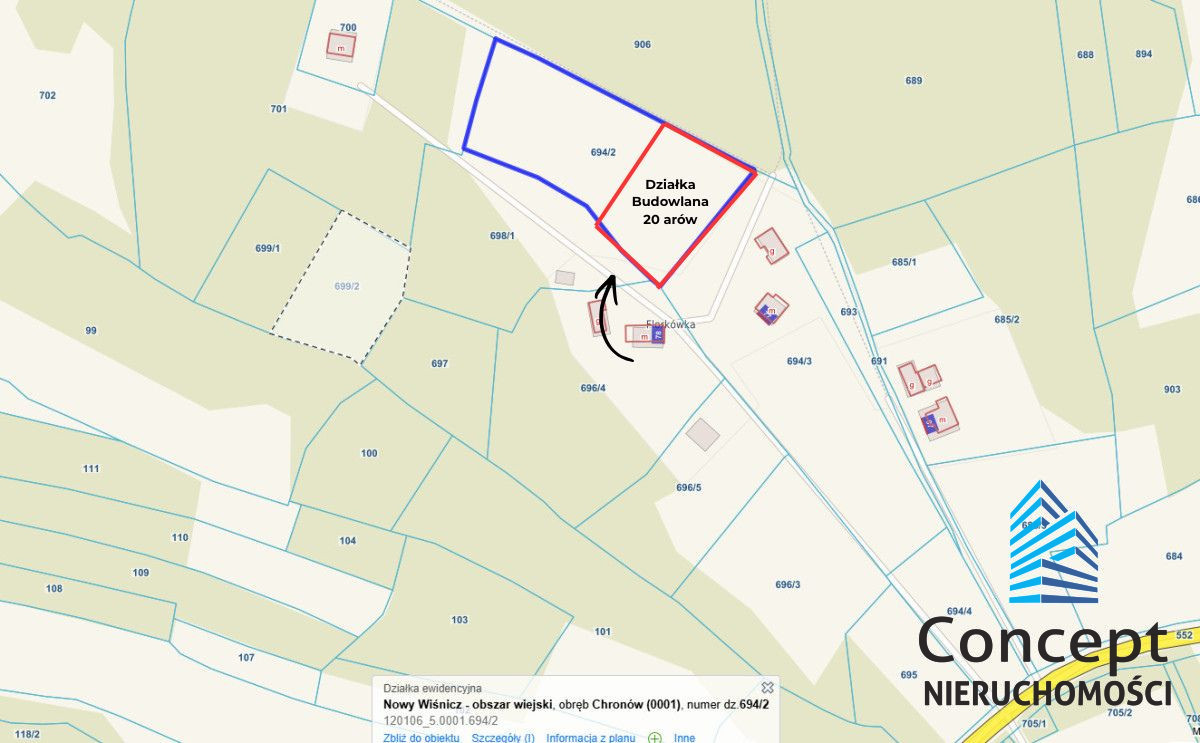 Działka na sprzedaż