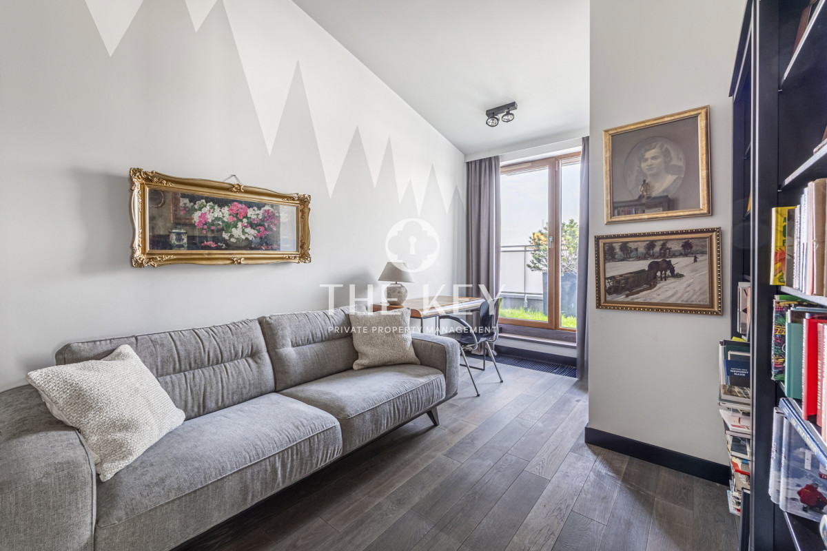 Nowoczesny apartament z&nbsp;tarasem Augustówka