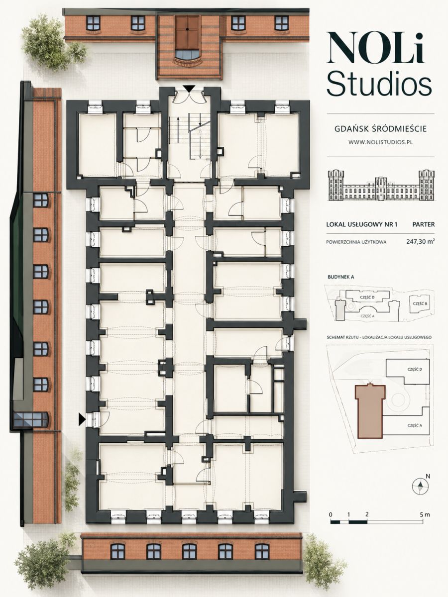 Homest - LOKAL USŁUGOWY 247,65 m² | UL. ŁĄKOWA 59| GDAŃSK