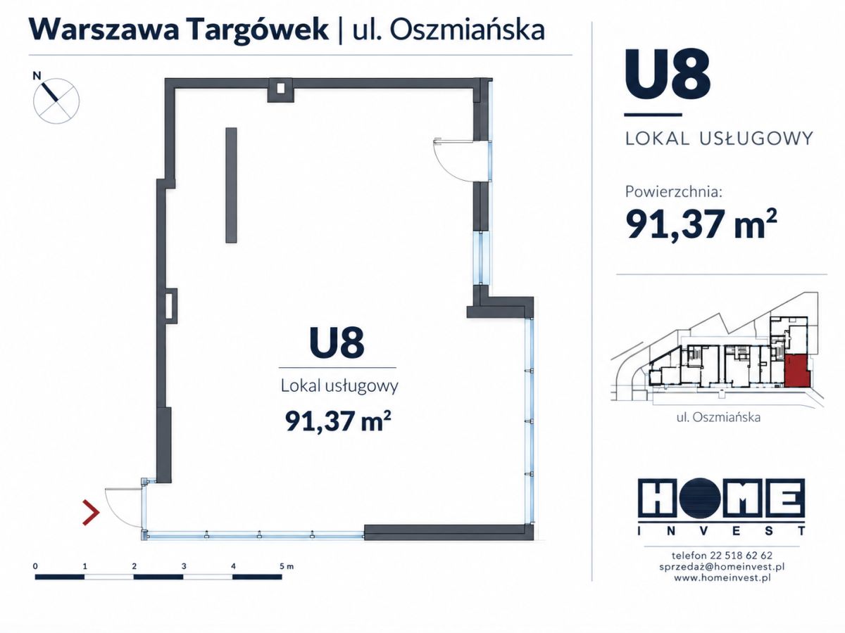 Homest - Narożny lokal usługowy 91 m² blisko metra Targówek