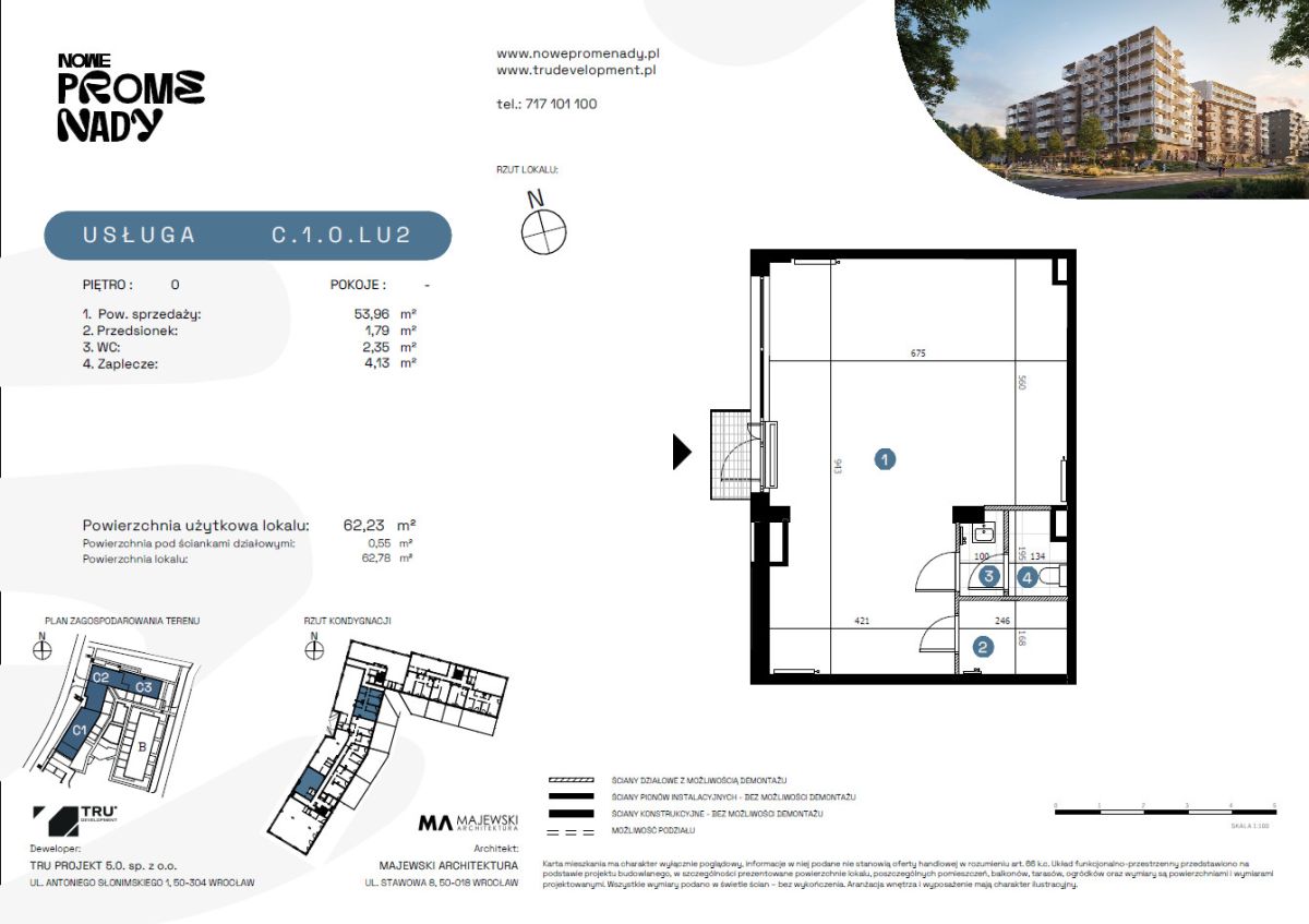 Homest - Lokal 62,23 m² w Nowych Promenadach