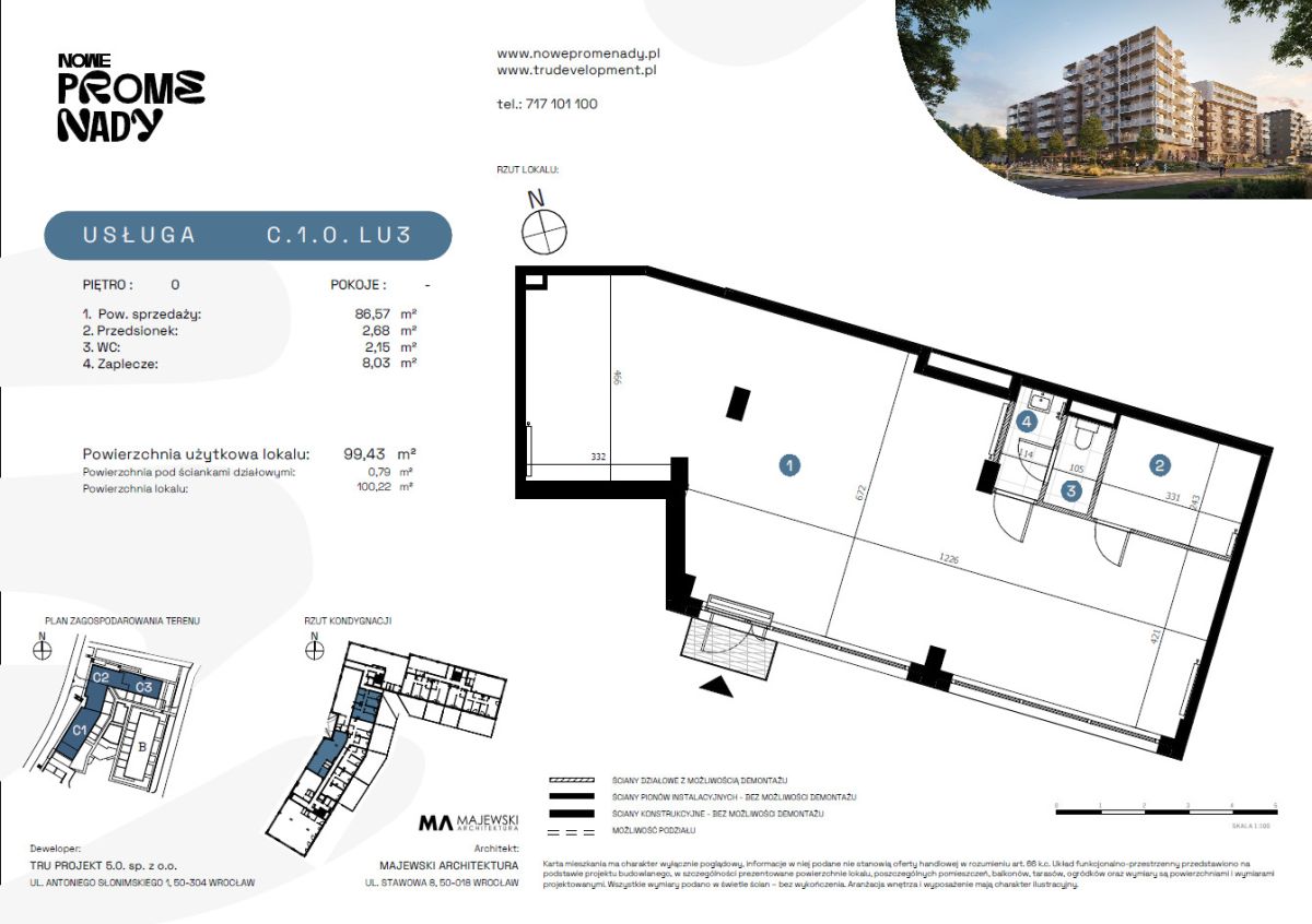 Homest - Lokal 99 m² w Nowych Promenadach