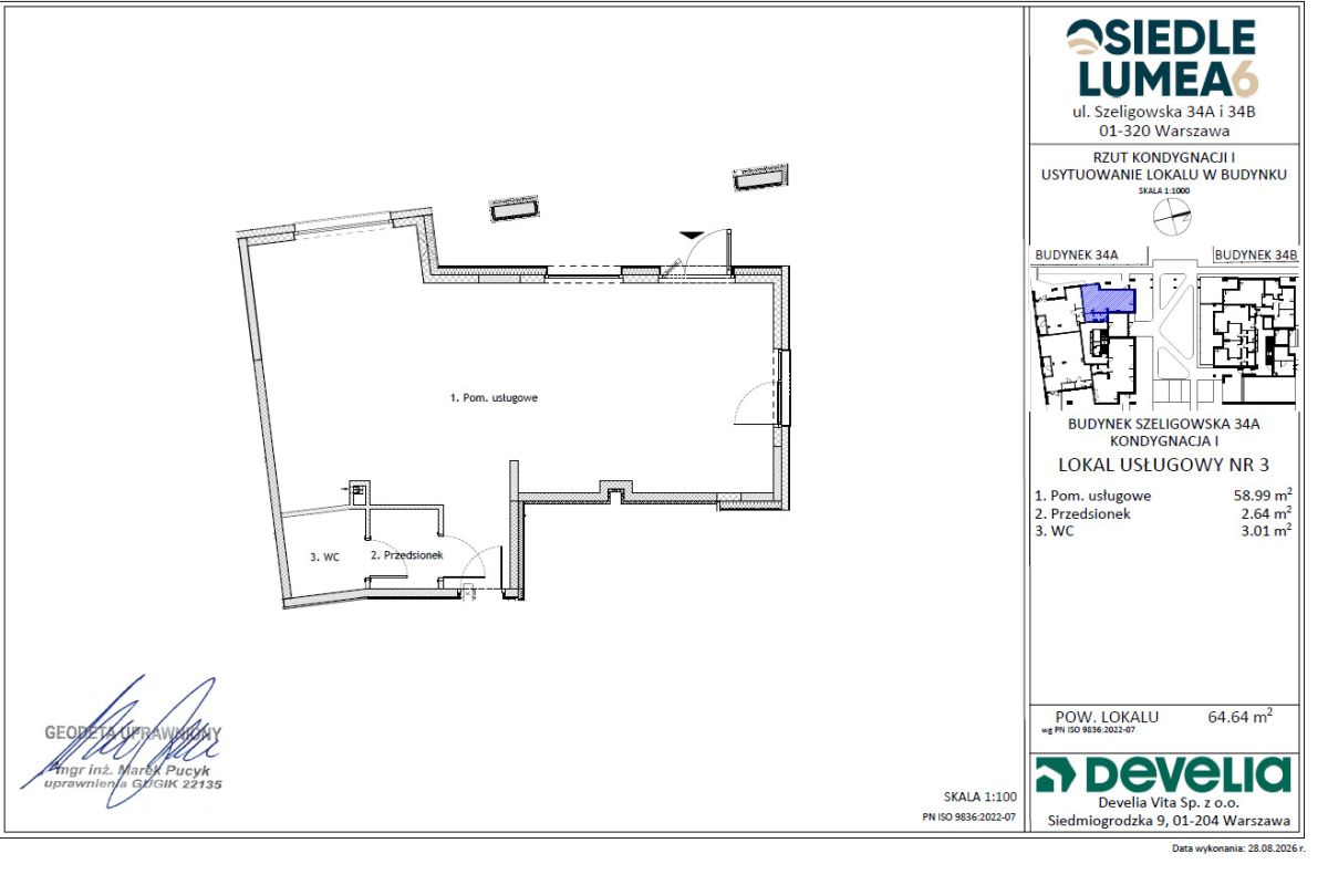 Homest - LOKAL USŁUGOWY 64,64 m²/ Szeligowska 34A /