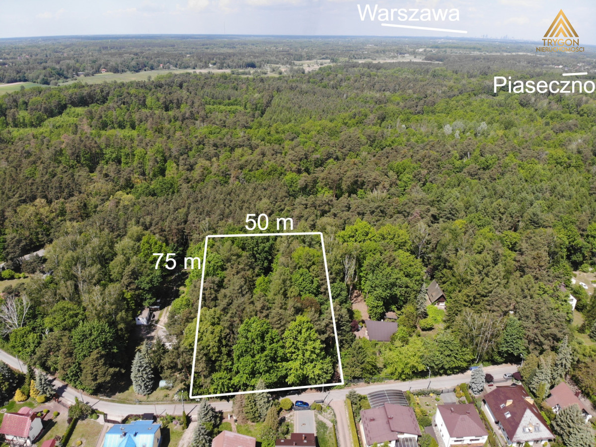 3800 m2 Las, Łoś, Cisza, 20min na Mokotów