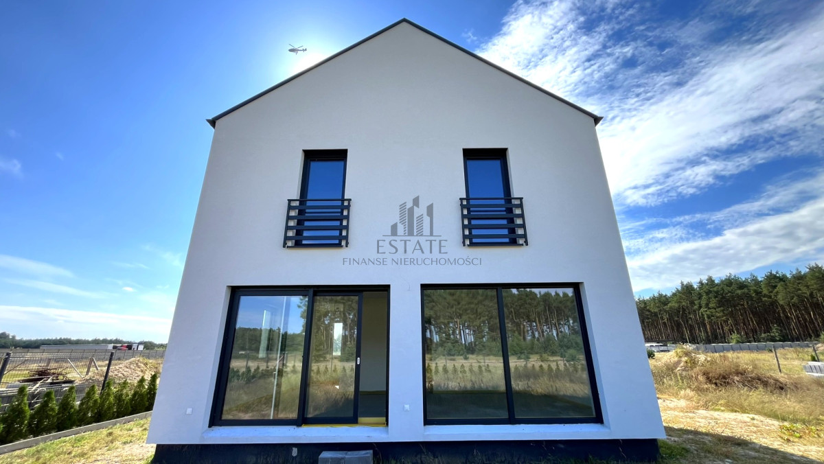 Nowoczesny dom 94,7 m², Solec, widok na las