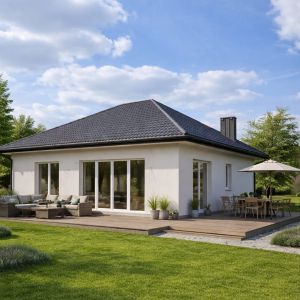 Nowoczesny dom wolnostojący w spokojnej okolicy